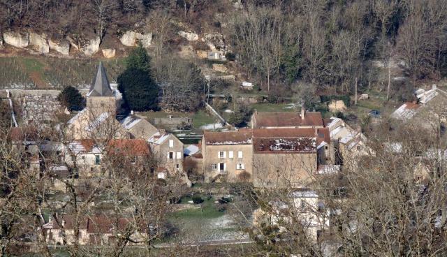 le village vu depuis Ecorsaint
